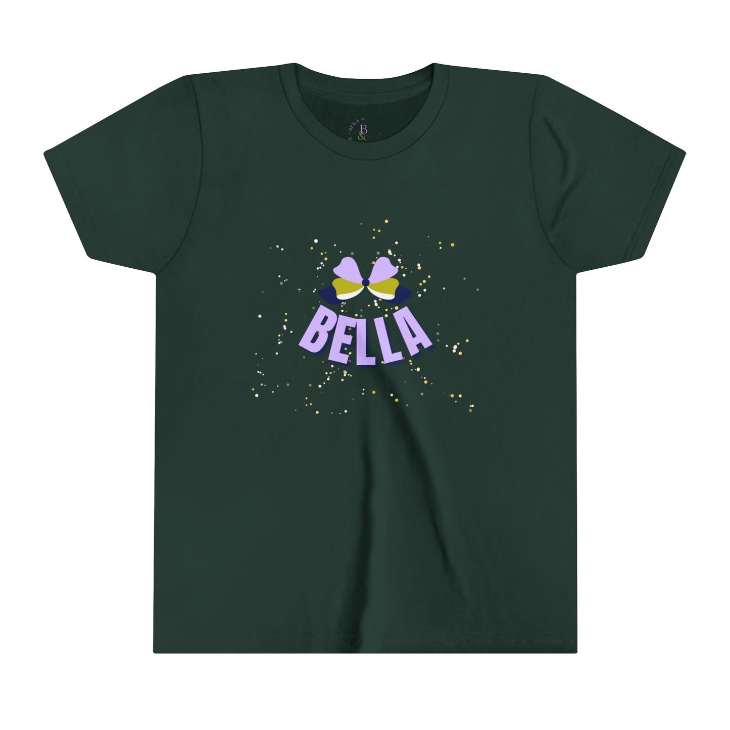 Lavender/Olive/Navy Bella Youth Short-sleeve Tee