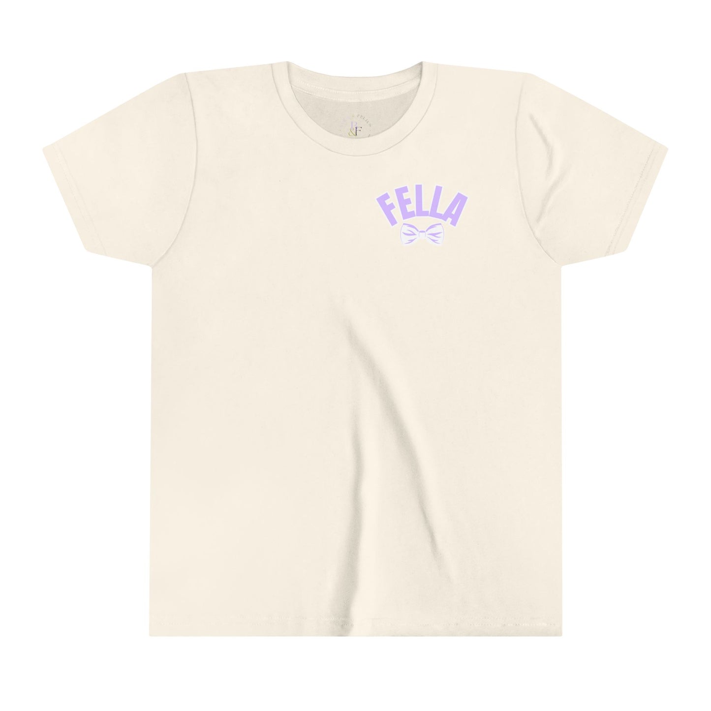 Lavender/White Fella Youth Short-sleeve Tee