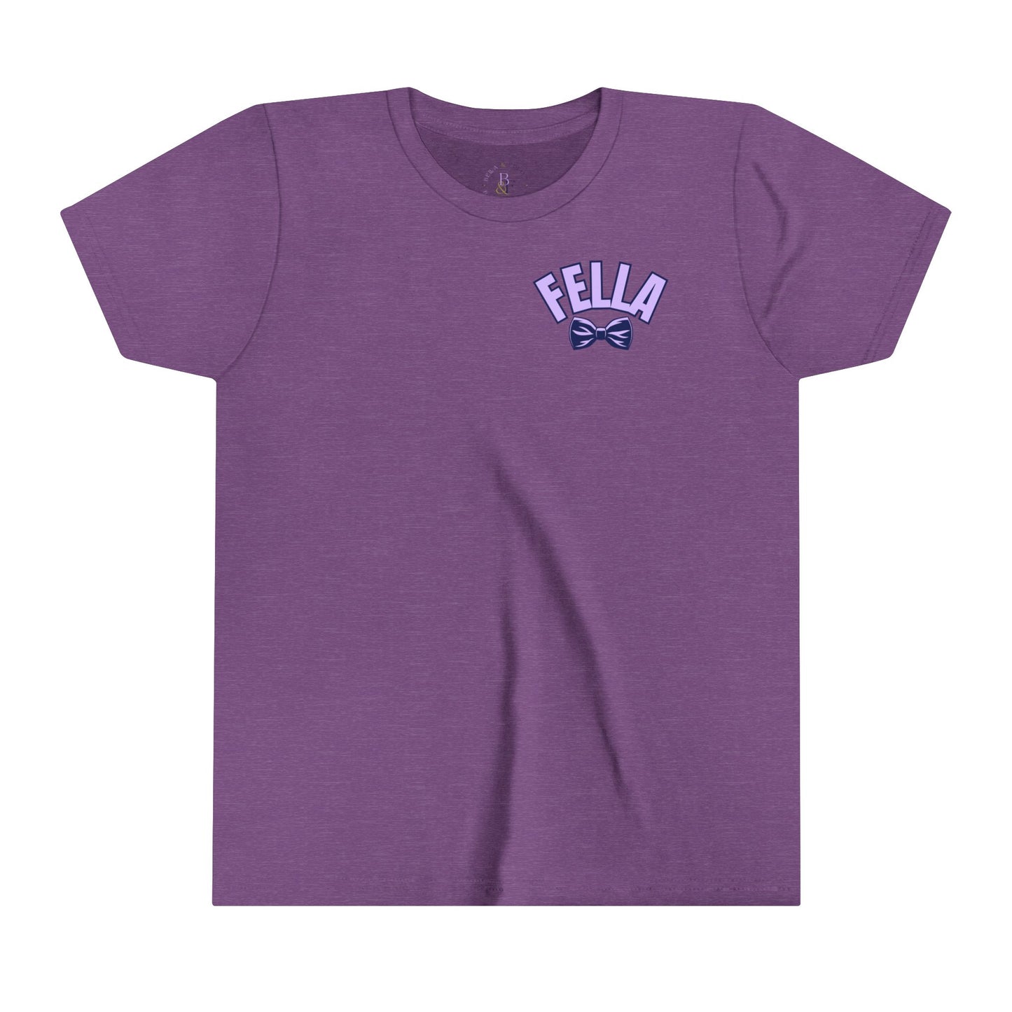 Lavender/Navy Fella Youth Short-sleeve Tee