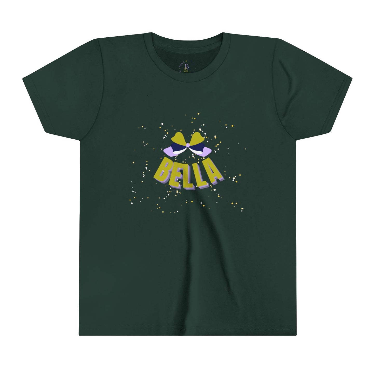 Olive/Navy/Lavender Bella Youth Short-sleeve Tee