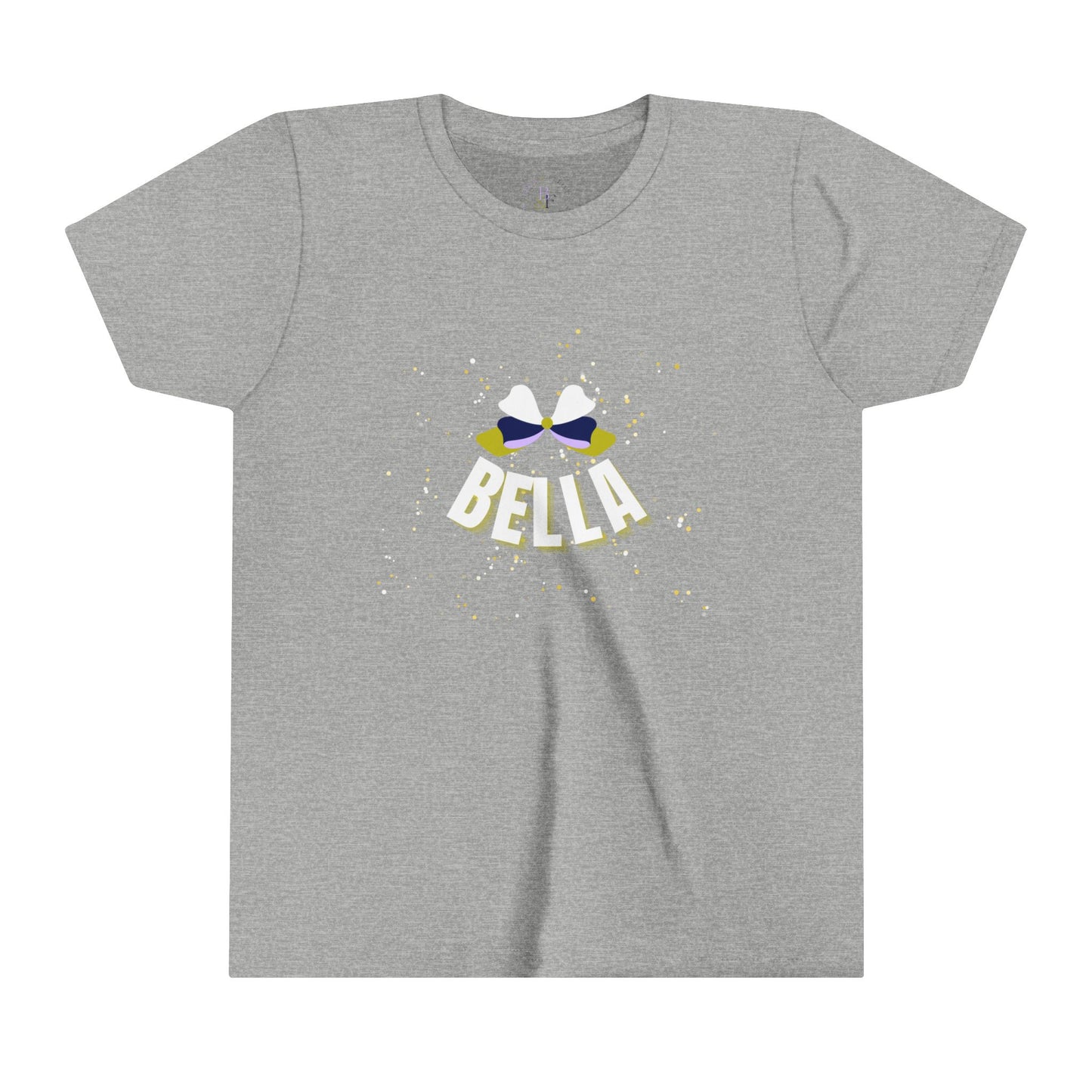 White/Navy/Olive Bella Youth Short-sleeve Tee