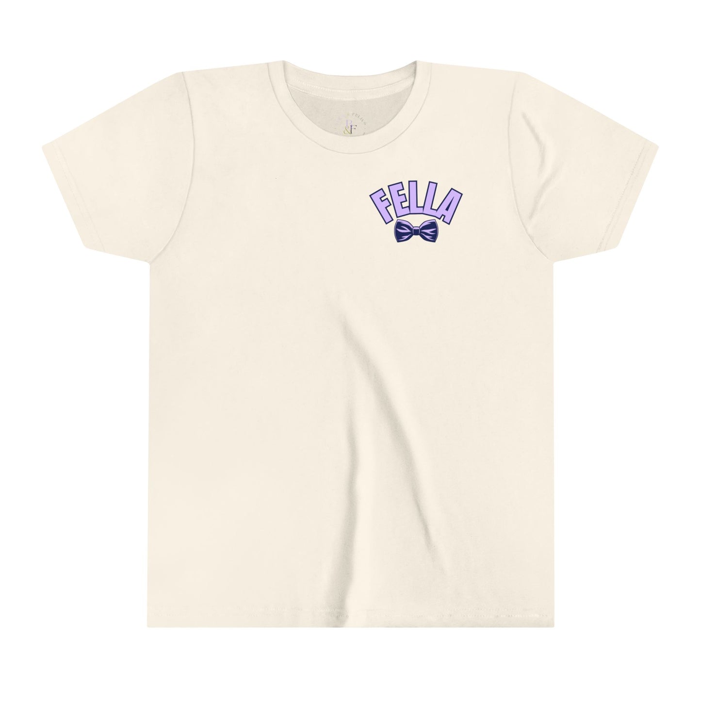 Lavender/Navy Fella Youth Short-sleeve Tee