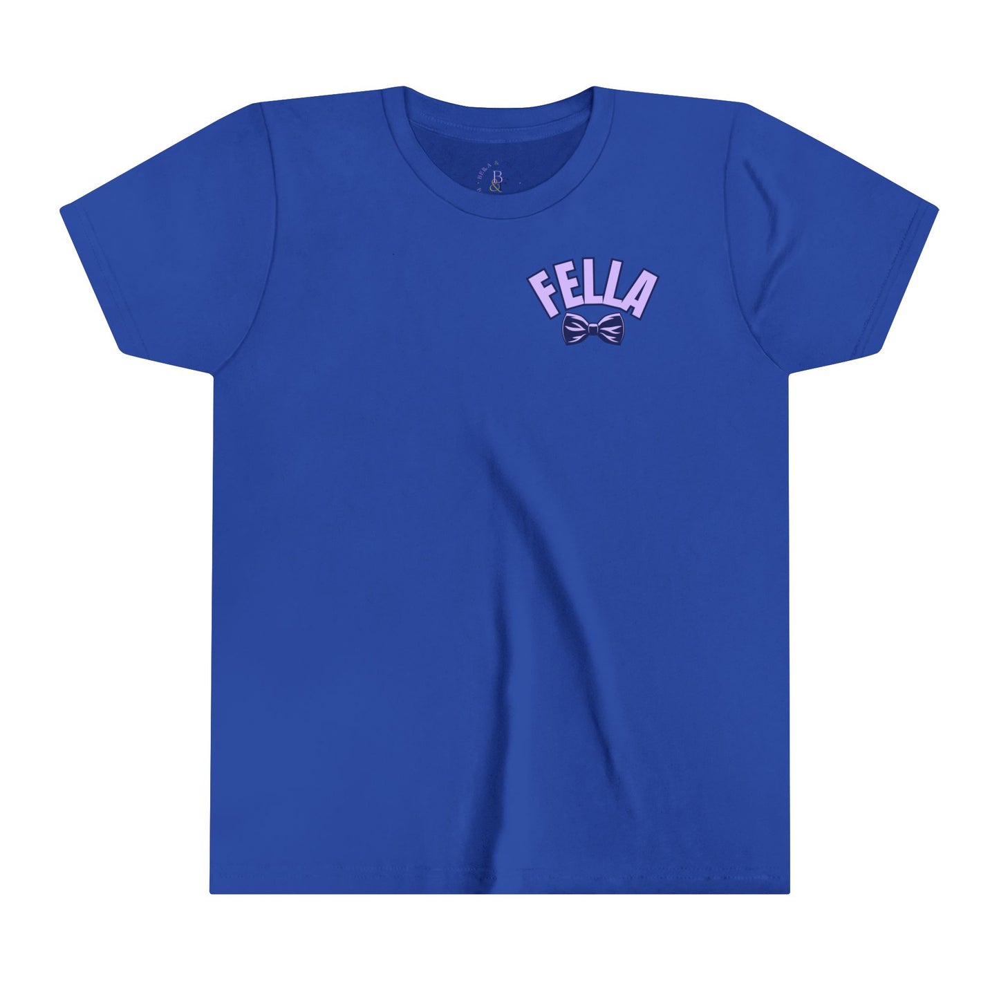 Lavender/Navy Fella Youth Short-sleeve Tee