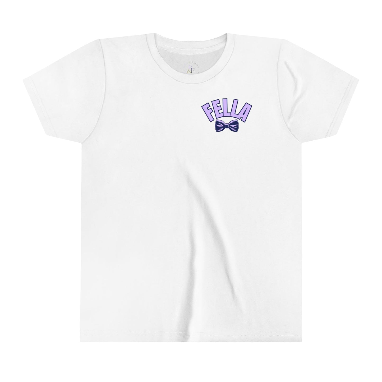 Lavender/Navy Fella Youth Short-sleeve Tee