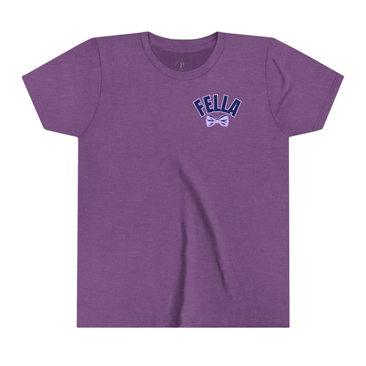 Navy/Lavender Fella Youth Short-sleeve Tee