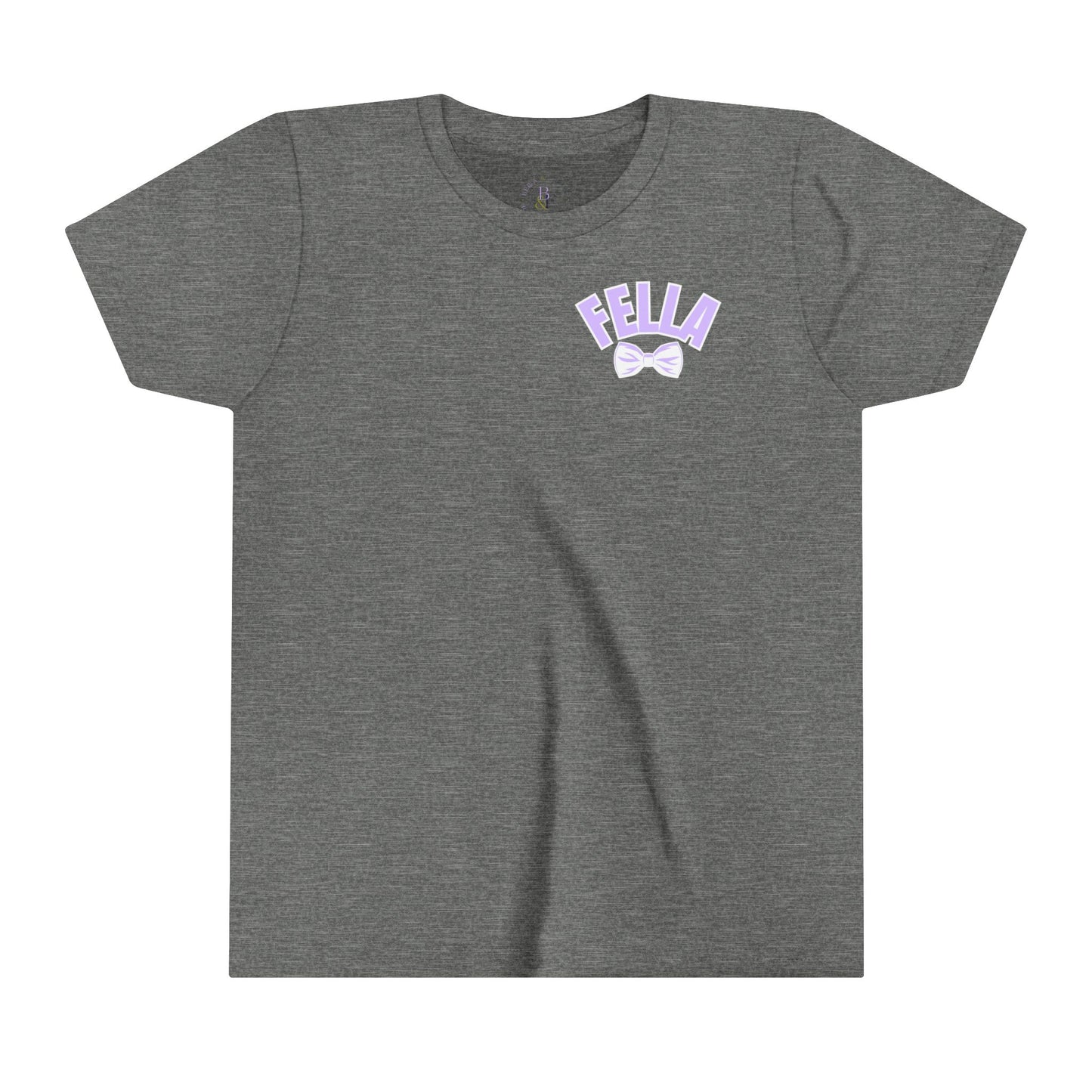 Lavender/White Fella Youth Short-sleeve Tee