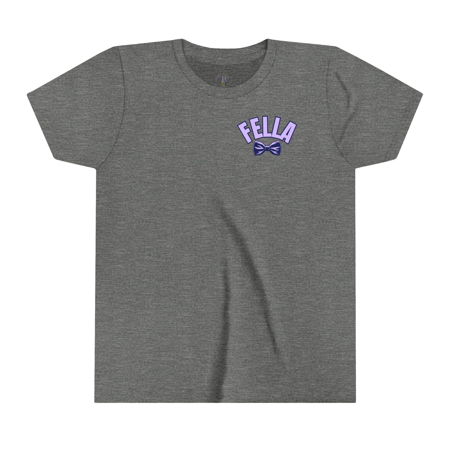 Lavender/Navy Fella Youth Short-sleeve Tee