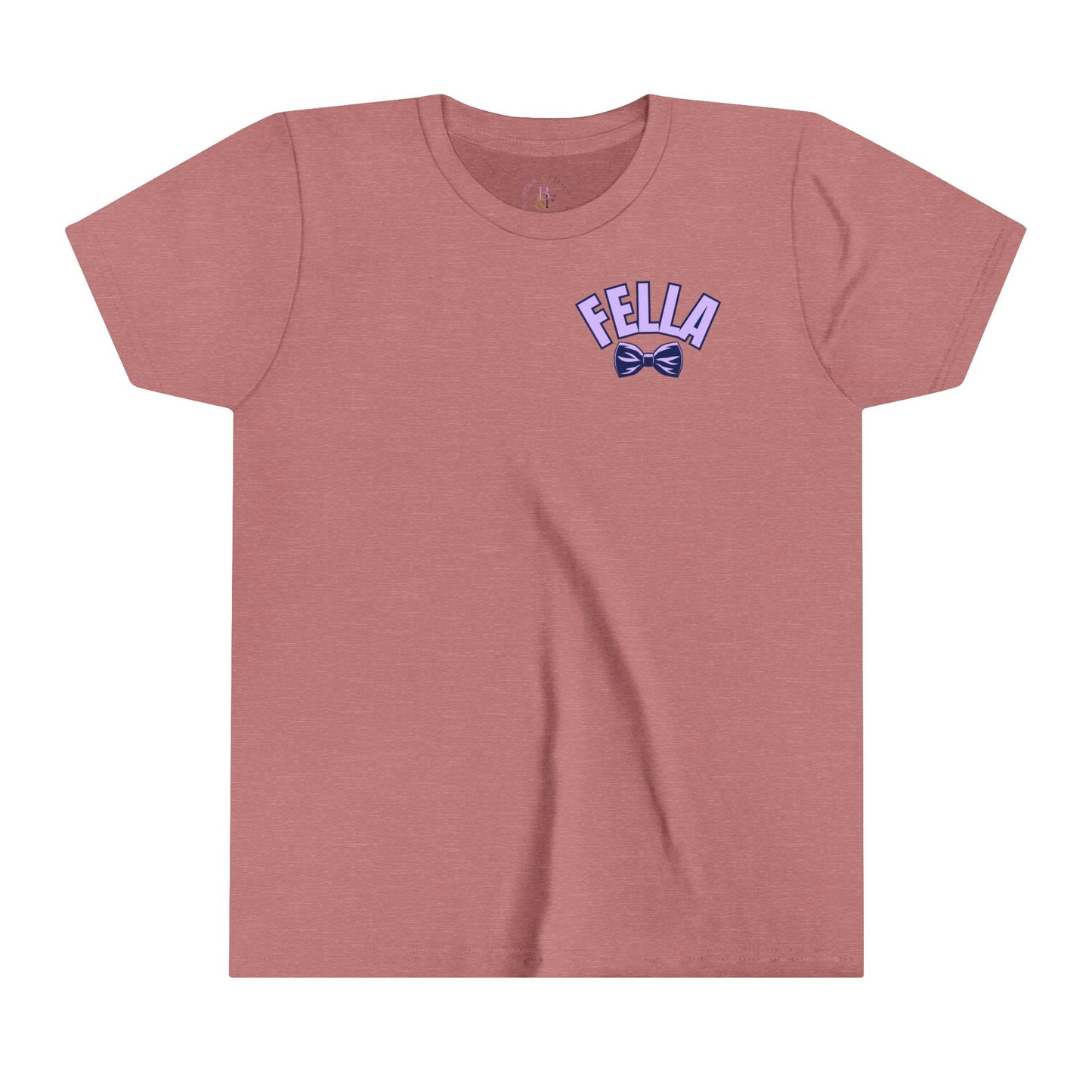 Lavender/Navy Fella Youth Short-sleeve Tee