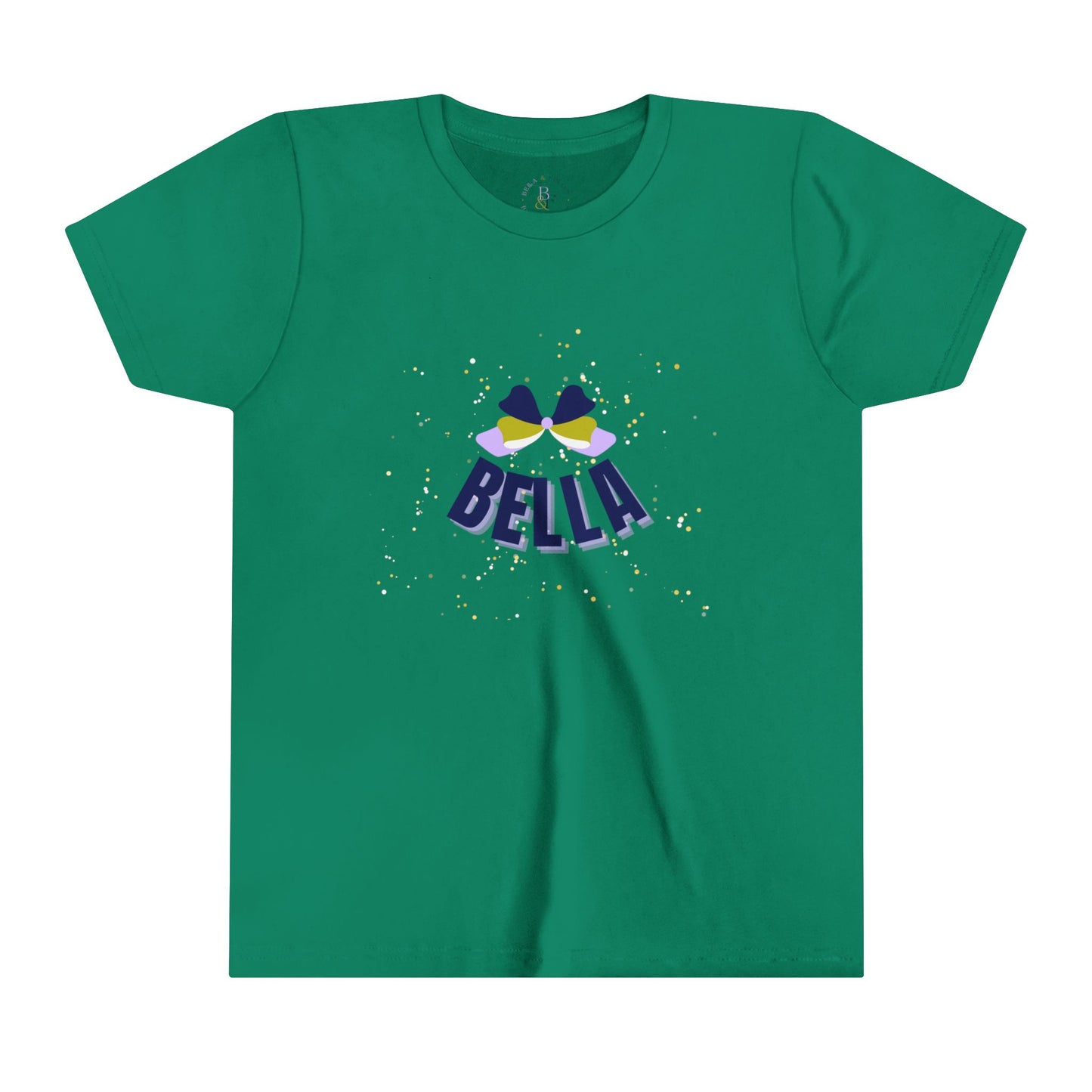 Navy/Olive/Lavender Bella Youth Short-sleeve Tee