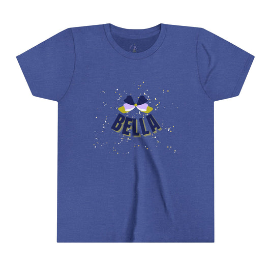 Navy/Lavender/Olive Bella Youth Short-sleeve Tee